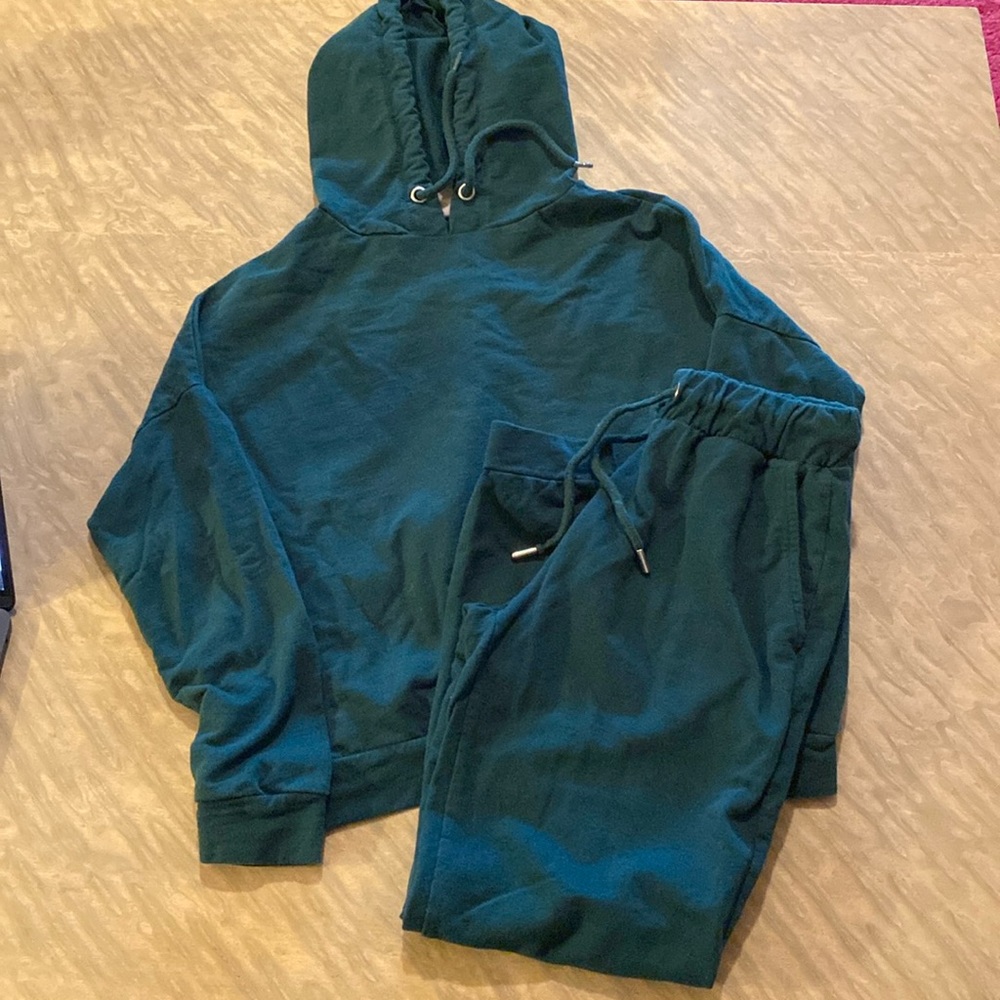 Teal Women's Hoodie and Jogger Set